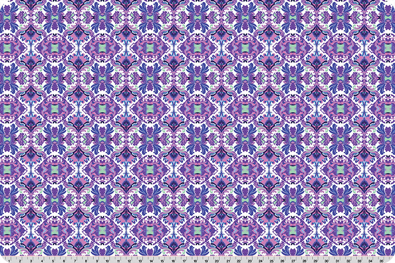 Wanderlust Damask Quilting Cuddle® Blue