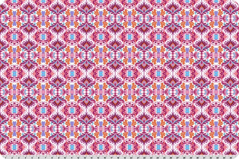 Wanderlust Damask Quilting Cuddle® Pink