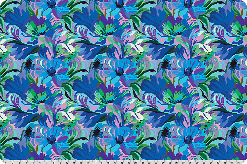 Wanderlust Florals Quilting Cuddle® Blue