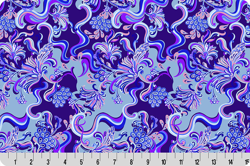 Wanderlust Paisley Quilting Cuddle® Blue