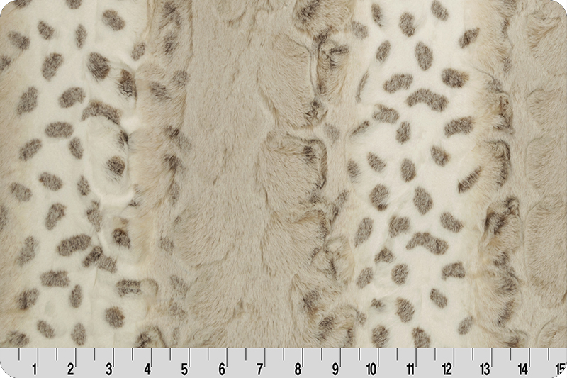 60" x 72" Luxe Cuddle&reg; Blanket Arctic Lynx Taupe