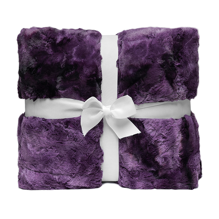 60" x 72" Luxe Cuddle&reg; Blanket Galaxy Plum
