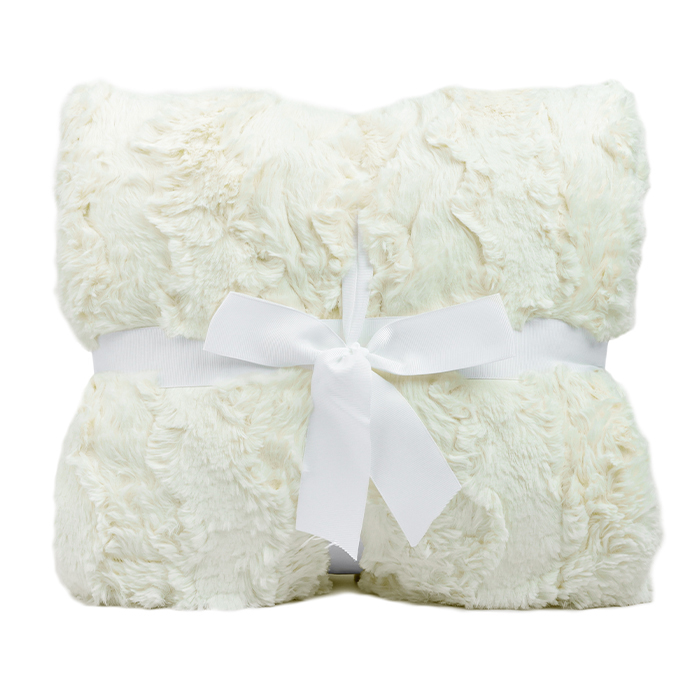 60" x 72" Luxe Cuddle&reg; Blanket Glacier Ivory