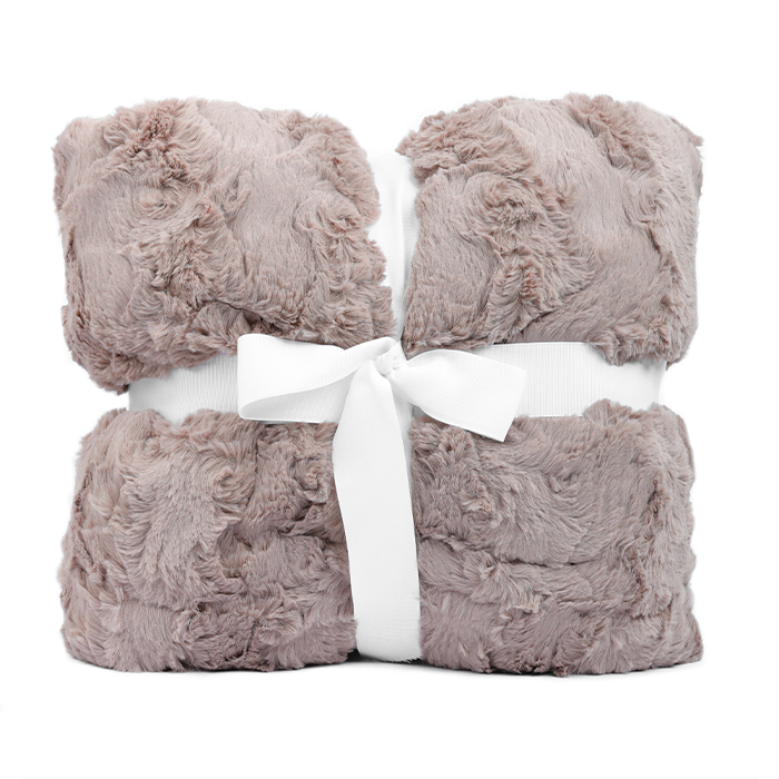 60" x 72" Luxe Cuddle&reg; Blanket Glacier Simply Taupe
