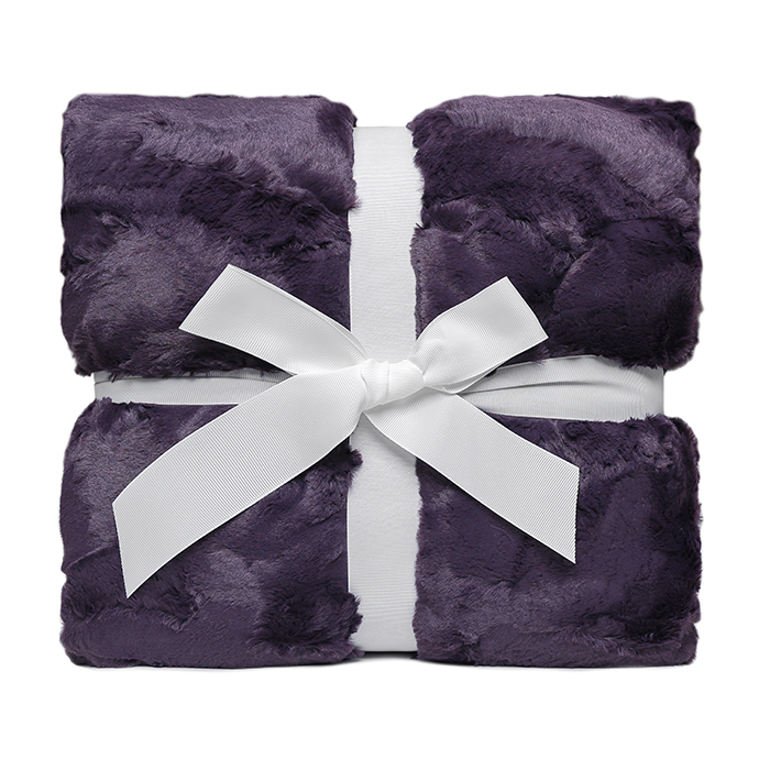 60" x 72" Luxe Cuddle&reg; Blanket Hide Berry