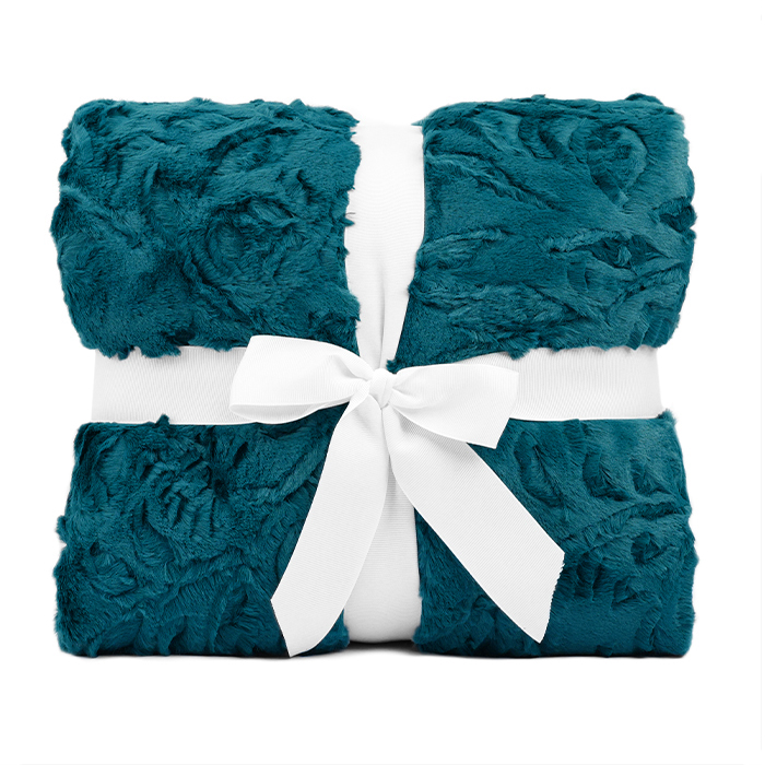 60" x 72" Luxe Cuddle&reg; Blanket Poppy Bayou