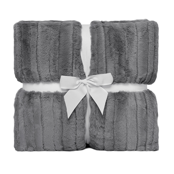 60" x 72" Luxe Cuddle&reg; Blanket Vienna Graphite