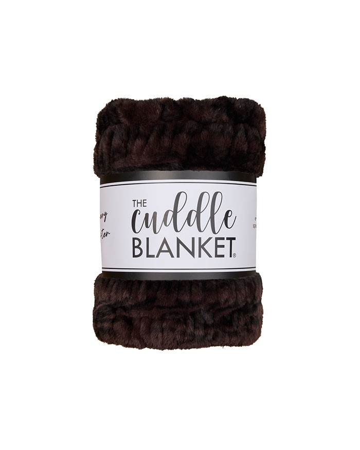 Classic 50" x 60" Luxe Cuddle&reg; Blanket Milan Enzo Black Coffee