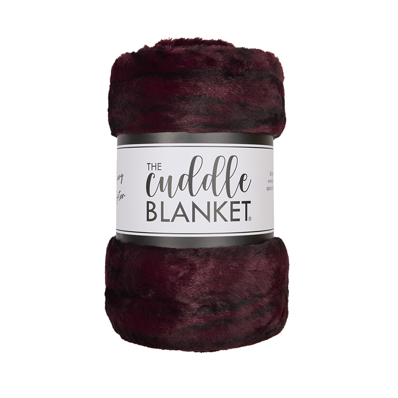 Signature 60" x 72" Luxe Cuddle&reg; Blanket Milan Enzo Cherry Cola