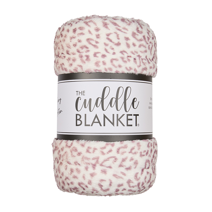 Deluxe 60" x 90" Luxe Cuddle&reg; Blanket Milan Cheetah Woodrose