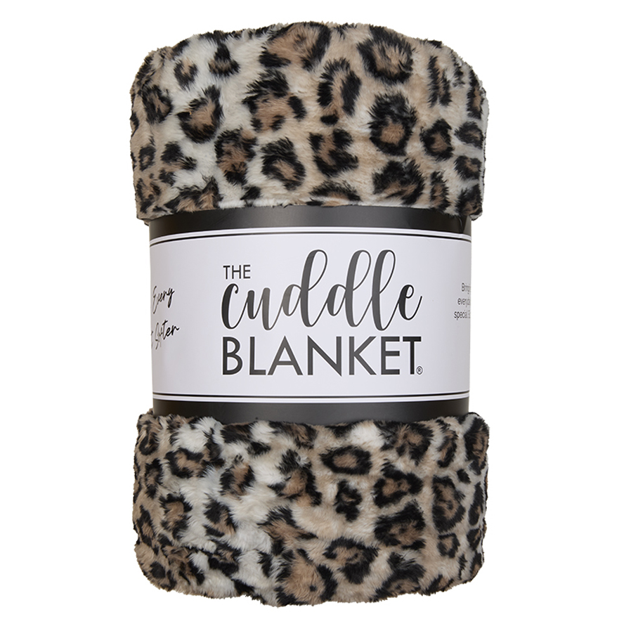 Deluxe 60" x 90" Luxe Cuddle&reg; Blanket Milan Clouded Leo Sand