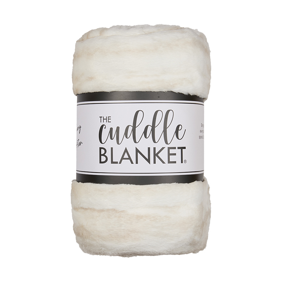 Deluxe 60" x 90" Luxe Cuddle&reg; Blanket Milan Enzo Vanilla Creme