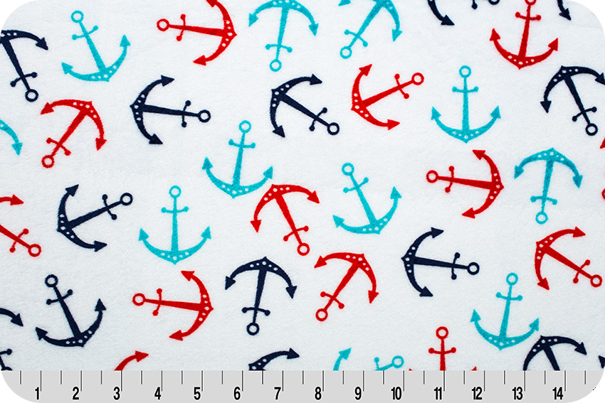 Anchors Digital Cuddle® Teal/Scarlet