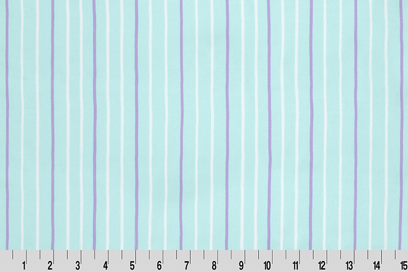 Silky Satin Digital Print Stripe Saltwater